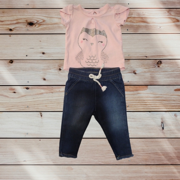 ⚡CARTER'S⚡CHILD OF MINE size Newborn Baby Clothing Girl - Picture 2 of 7